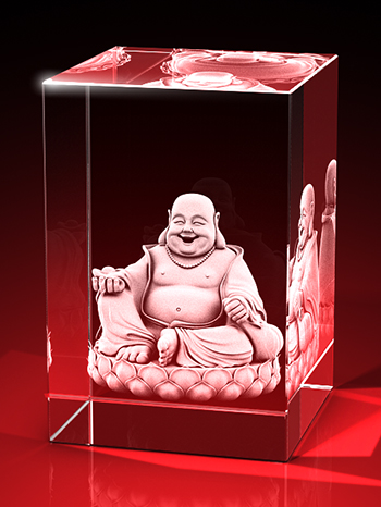Lachender Buddha - Quader (60 x 40 x 40) – GLASFOTO.COM